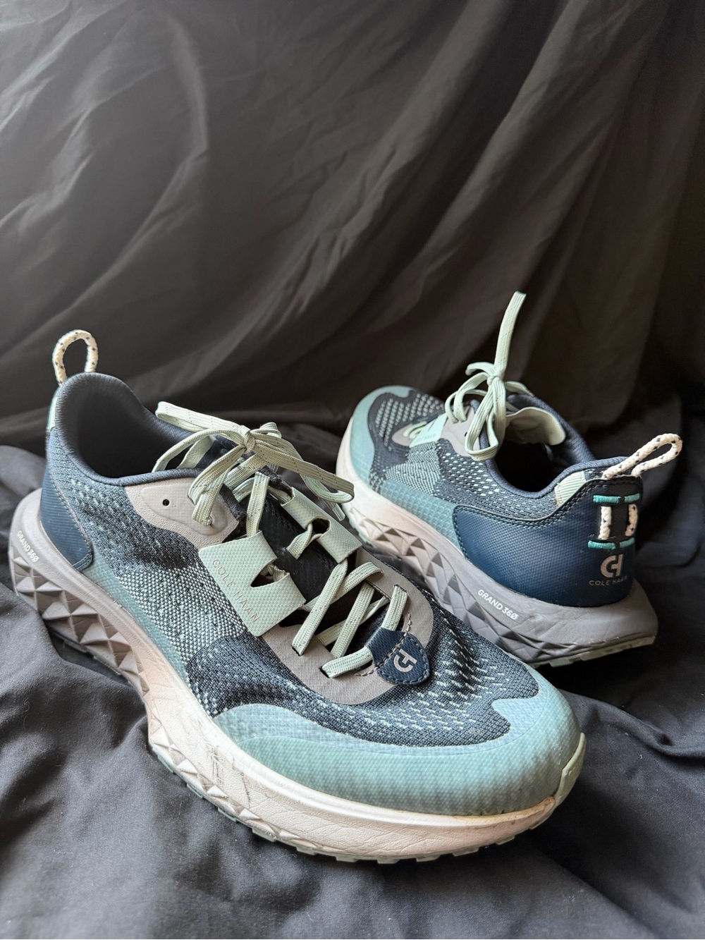 Cole Haan Kids Mint and Navy Trail-Style Sneakers